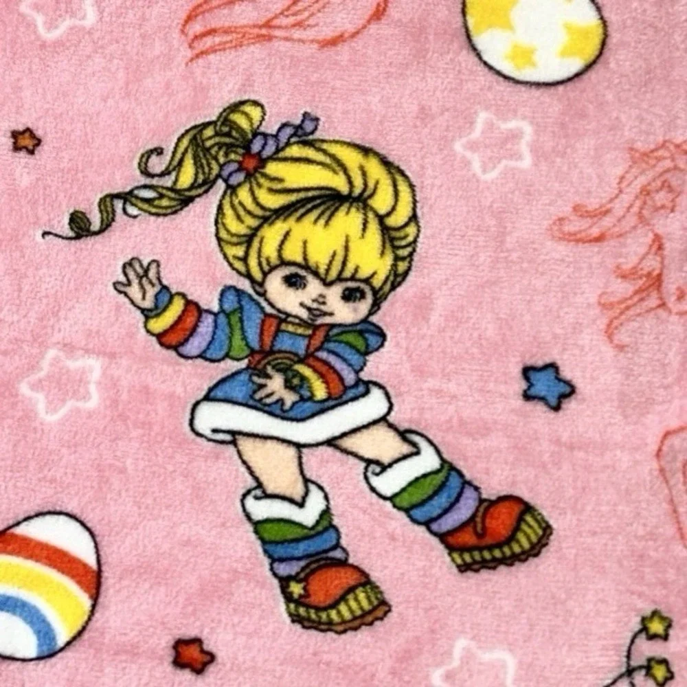 Rainbow Brite Throw Blanket Starlite 80s Kidcore Kawaii Pastelcore Nostalgiacore